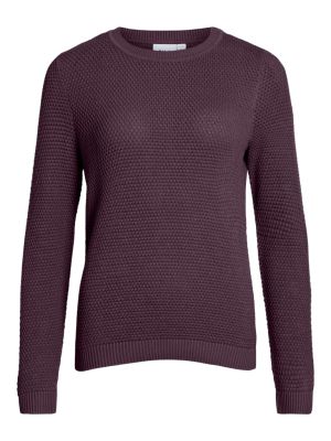 Vila neule, VIDALO O-NECK L/S KNIT TOP Fig