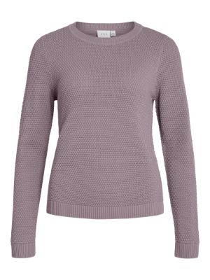 Vila neule, VIDALO O-NECK L/S KNIT TOP Toadstool