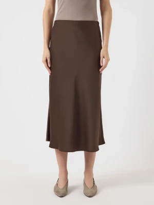 Y.A.S hame, YASPELLA HW MIDI SKIRT Chocolate Brown