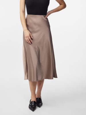 Y.A.S hame, YASPELLA HW MIDI SKIRT Vaalea Beige