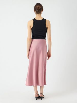 Y.A.S hame, YASPELLA HW MIDI SKIRT Vaaleanpunainen