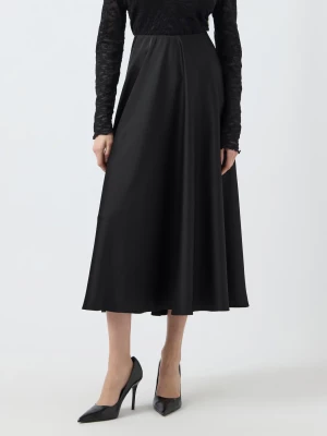 Y.A.S naisten hame, YASPELLA HW VOLUME ANKLE SKIRT Musta