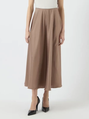 Y.A.S naisten hame, YASPELLA HW VOLUME ANKLE SKIRT Vaalea Beige
