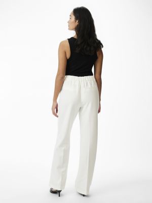 Y.A.S Naisten Housut, YASLIKKA HW PANTS Valkoinen
