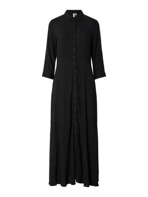 Y.A.S Naisten Maksimekko YASSAVANNA LONG SHIRT DRESS Black