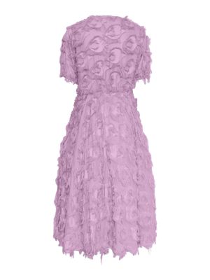 Y.A.S Naisten Mekko, K-YASPAZYLLA 2/4 MIDI DRESS Vaaleanpunainen