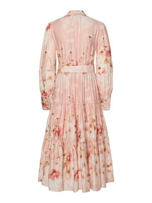 Y.A.S naisten mekko, YASBILLA LS LONG DRESS - SHOW Vaaleanpunainen Kuosi