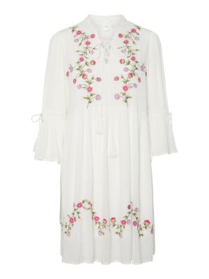 Y.A.S naisten mekko, YASCHELLA 3/4 TUNIC NEW Valkopohjainen Kuosi