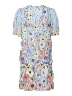 Y.A.S naisten mekko, YASFLOWERING SS DRESS NEW Vaaleansininen