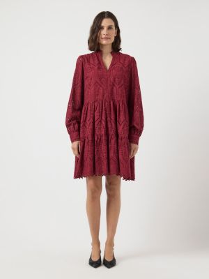 Y.A.S Naisten Mekko YASHOLI LS DRESS S Tibetan Red