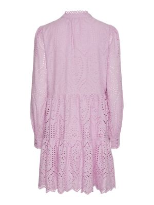 Y.A.S Naisten Mekko YASHOLI LS DRESS S Vaaleanpunainen