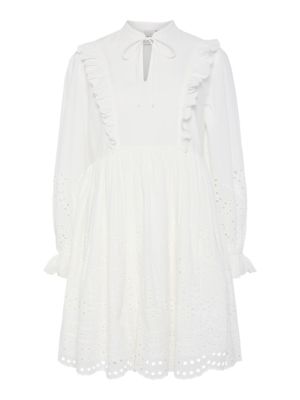 Y.A.S naisten mekko, YASLUMA LS DRESS S Valkoinen
