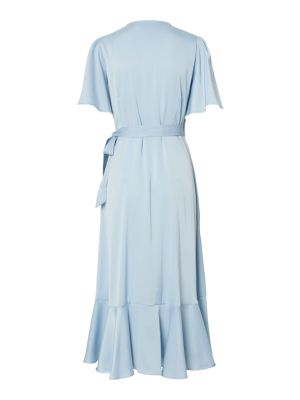 Y.A.S Naisten Mekko, YASTHEA 2/4 MIDI WRAP DRESS Skyway