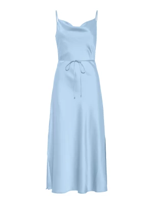 Y.A.S Naisten Mekko, YASTHEA STRAP LONG DRESS Vaaleansininen