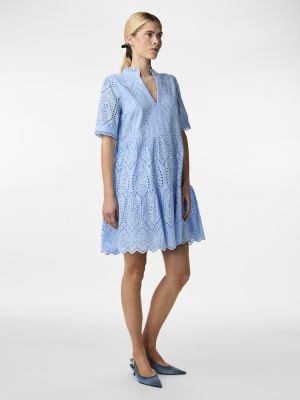 Y.A.S Naisten Minimekko YASHOLI SS DRESS (2nd hand) Keskisininen