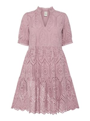 Y.A.S Naisten Minimekko YASHOLI SS DRESS Vaaleanpunainen