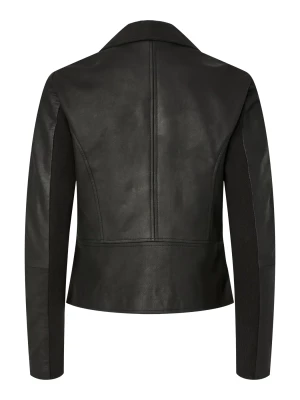 Y.A.S naisten nahkatakki, YASSOPHIE LEATHER JACKET Black