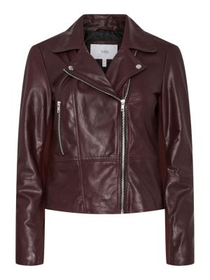 Y.A.S naisten nahkatakki, YASSOPHIE LEATHER JACKET Port Royale