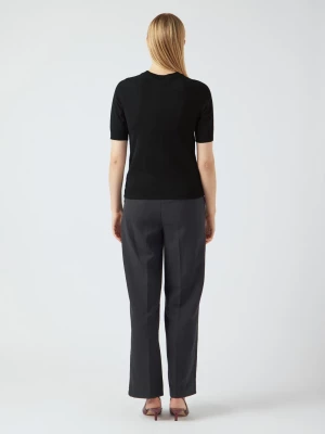 Y.A.S naisten neule, YASLENA SS KNIT PULLOVER S. Black
