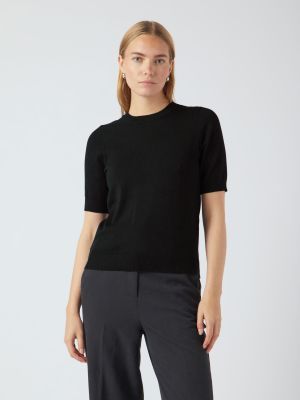 Y.A.S naisten neule, YASLENA SS KNIT PULLOVER S. Musta