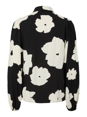 Y.A.S naisten paita, YASASINA LS SHIRT S Mustavalkoinen
