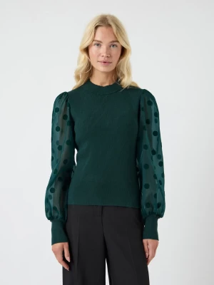 Y.A.S naisten pusero, YASDOTME LS KNIT PULLOVER Armeijanvihreä