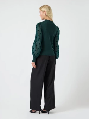 Y.A.S naisten pusero, YASDOTME LS KNIT PULLOVER Armeijanvihreä