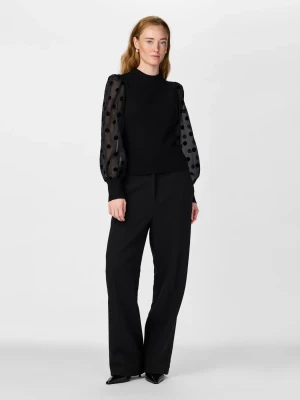 Y.A.S naisten pusero, YASDOTME LS KNIT PULLOVER Black