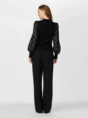 Y.A.S naisten pusero, YASDOTME LS KNIT PULLOVER Black