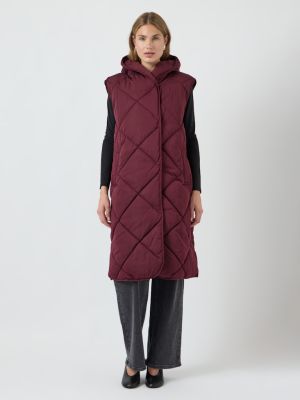 Y.A.S naisten toppaliivi, YASSELURA PADDED VEST Viininpunainen