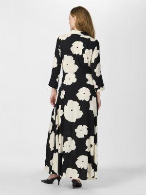 Y.A.S Naisten Maksimekko YASSAVANNA LONG SHIRT DRESS Black Mille