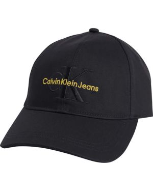 Calvin Klein Accessories, Lippis, CK MONOGRAM CAP Musta