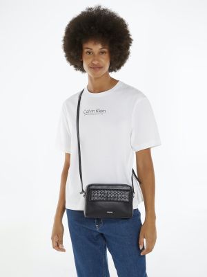 Calvin Klein Accessories naisten laukku,CALVIN MINI QUILT CAMERA BAG  Musta