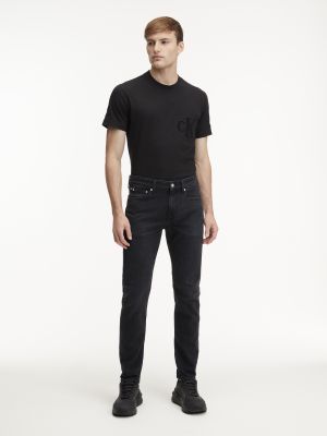 Calvin Klein Jeans farkut, SLIM TAPERED 1BY Musta