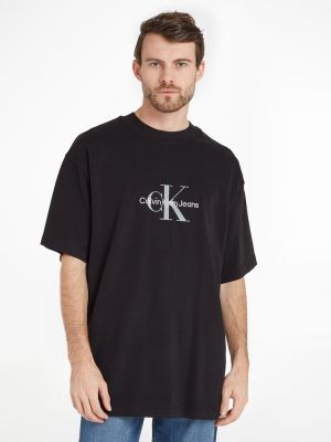 Calvin Klein Jeans Miesten T-paita, ARCHIVAL MONOLOGO TEE  Musta