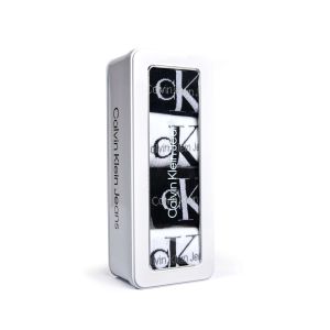 Calvin Klein Miesten 4-sukkaparin lahjapakkaus, CKJ MEN SOCKS 4P  Musta