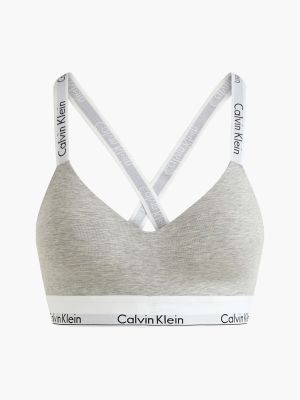 Calvin Klein Naisten Rintaliivit, LGHT LINED BRALETTE Vaaleanharmaa