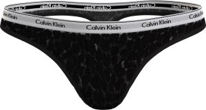 Calvin Klein naisten stringit, CK HIGH LEG THONG Musta
