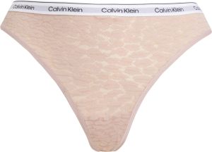 Calvin Klein naisten stringit, CK HIGH LEG THONG Nude