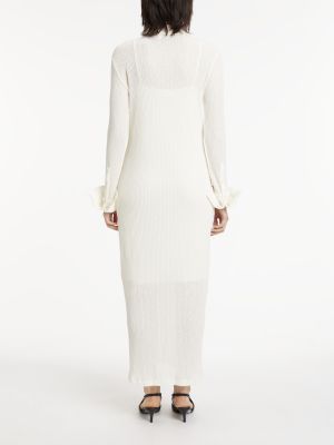 Calvin Klein women mekko, CREPE RIB SHIRT DRESS Valkoinen