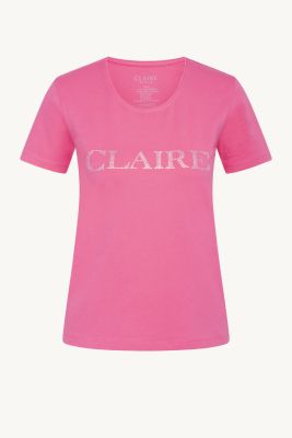 Claire, Naisten T-Paita, Allison Logo T-Paita Fuksianpunainen