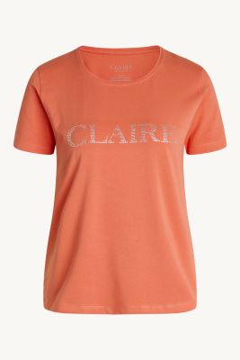 Claire, Naisten T-Paita, Allison Logo T-Paita Oranssi