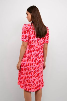 Culture mekko, TERESA DRESS Punainen Kuosi