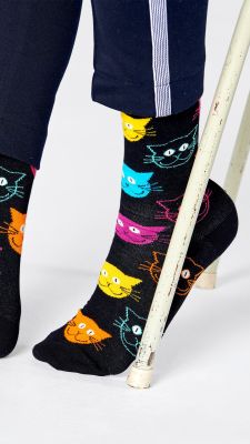  Happy Socks naisten Sukat 36-40, Cat sock 