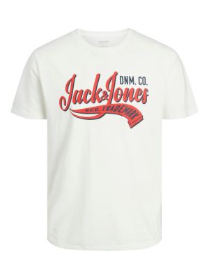 Jack and Jones t-paita, JJELOGO TEE SS O-NECK Valkoinen
