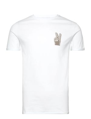 Les Deux miesten t-paita, HARMONY T-SHIRT Valkoinen