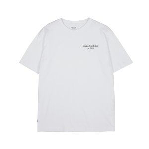 Makia miesten t-paita, FLOWER T-SHIRT RELAXED FIT Valkoinen