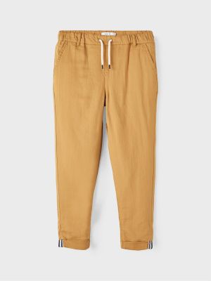 Name It housut, NKMBEN TAPERED TWI PANT Beige