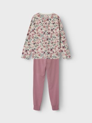 Name It lasten pyjama, NKFNIGHTSET NOSTALGIA FLOWER Vaaleanpunainen Kuosi