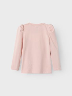 Name It t-paita, NMFNOMILLA LS TOP Vaaleanpunainen